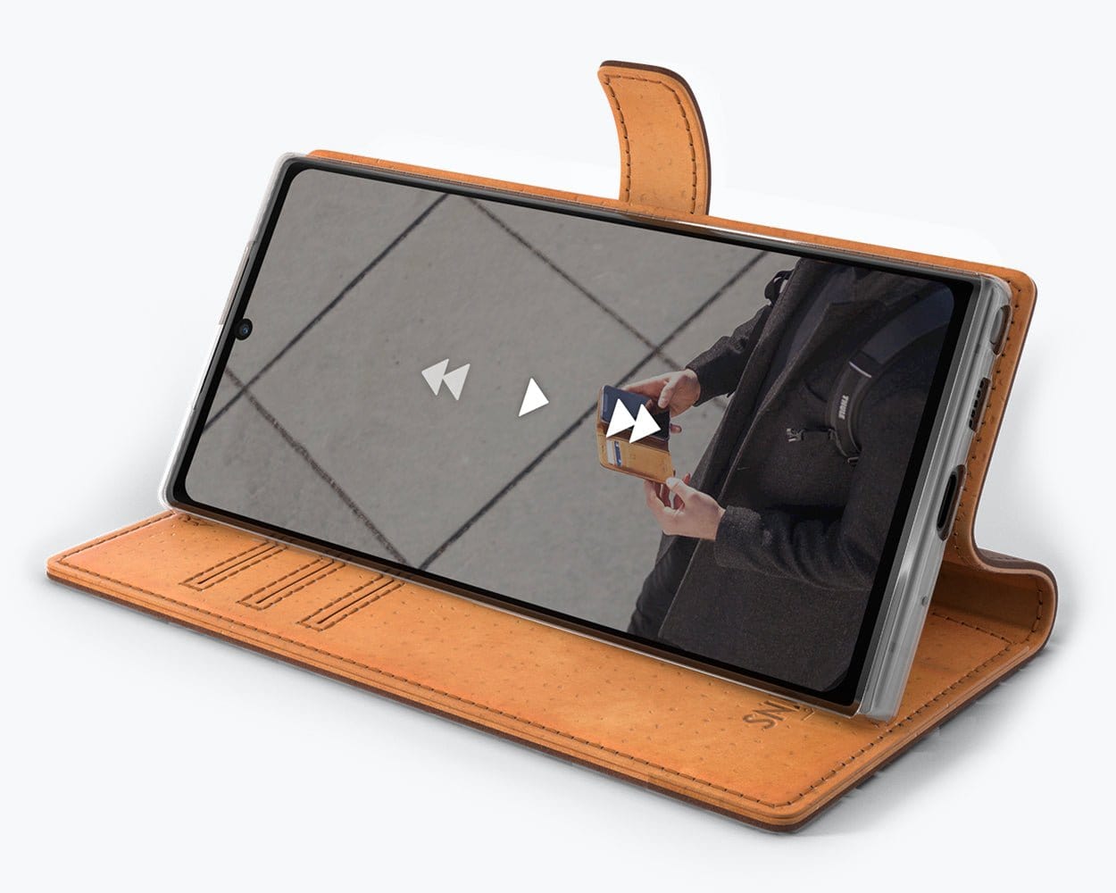 Samsung Galaxy Note 10 - Vintage Leather Wallet (Almost Perfect) Plum Samsung Galaxy Note 10 - Snakehive UK