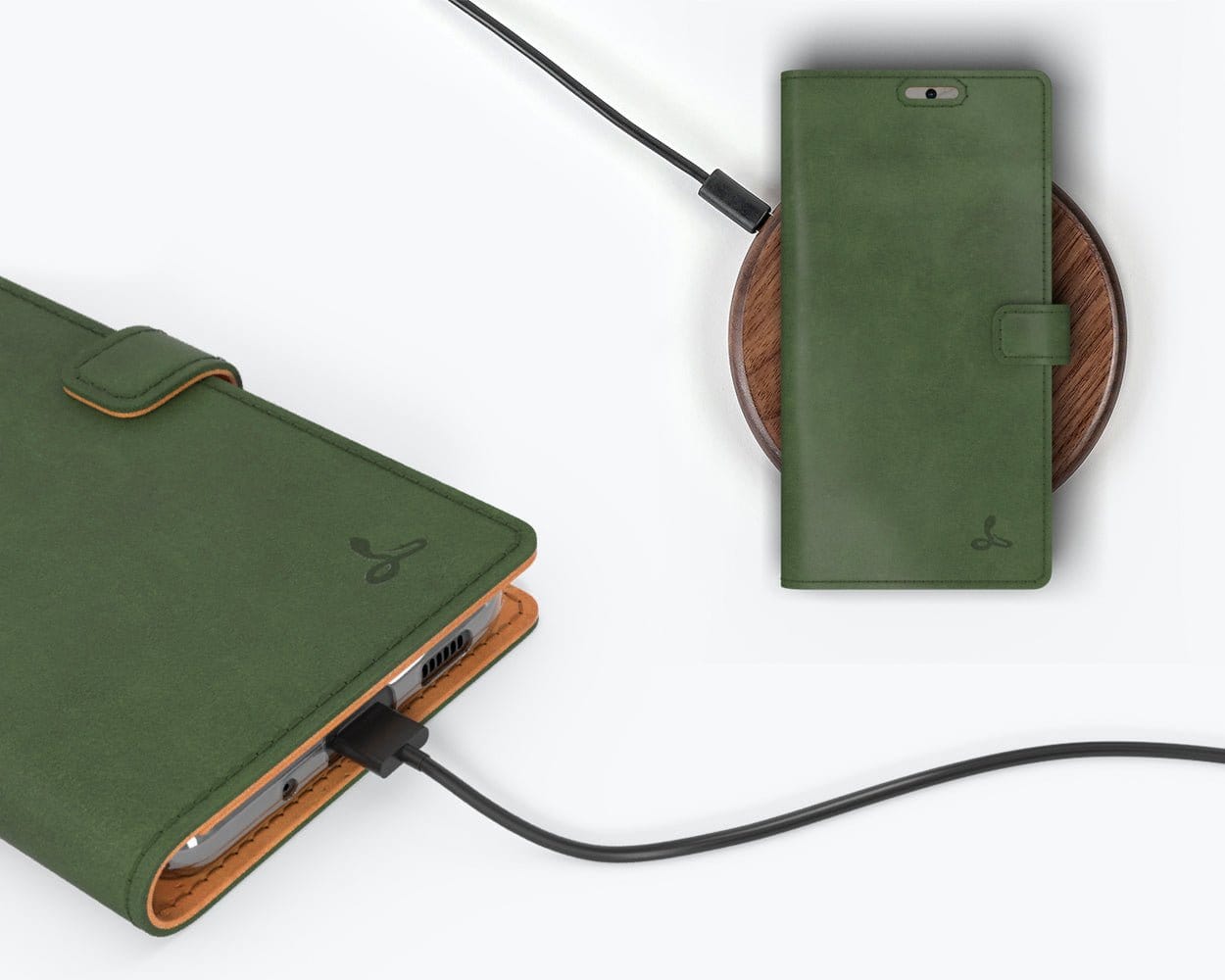 Samsung Galaxy S20 - Vintage Leather Wallet (Almost Perfect) Teal Samsung Galaxy S20 - Snakehive UK