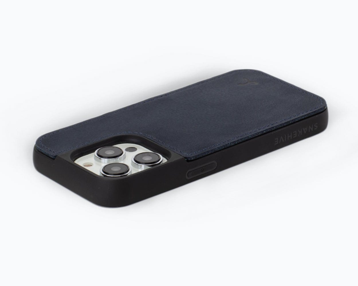 Vintage Leather Back Case - Apple iPhone 14 Pro Black Apple iPhone 14 Pro - Snakehive UK