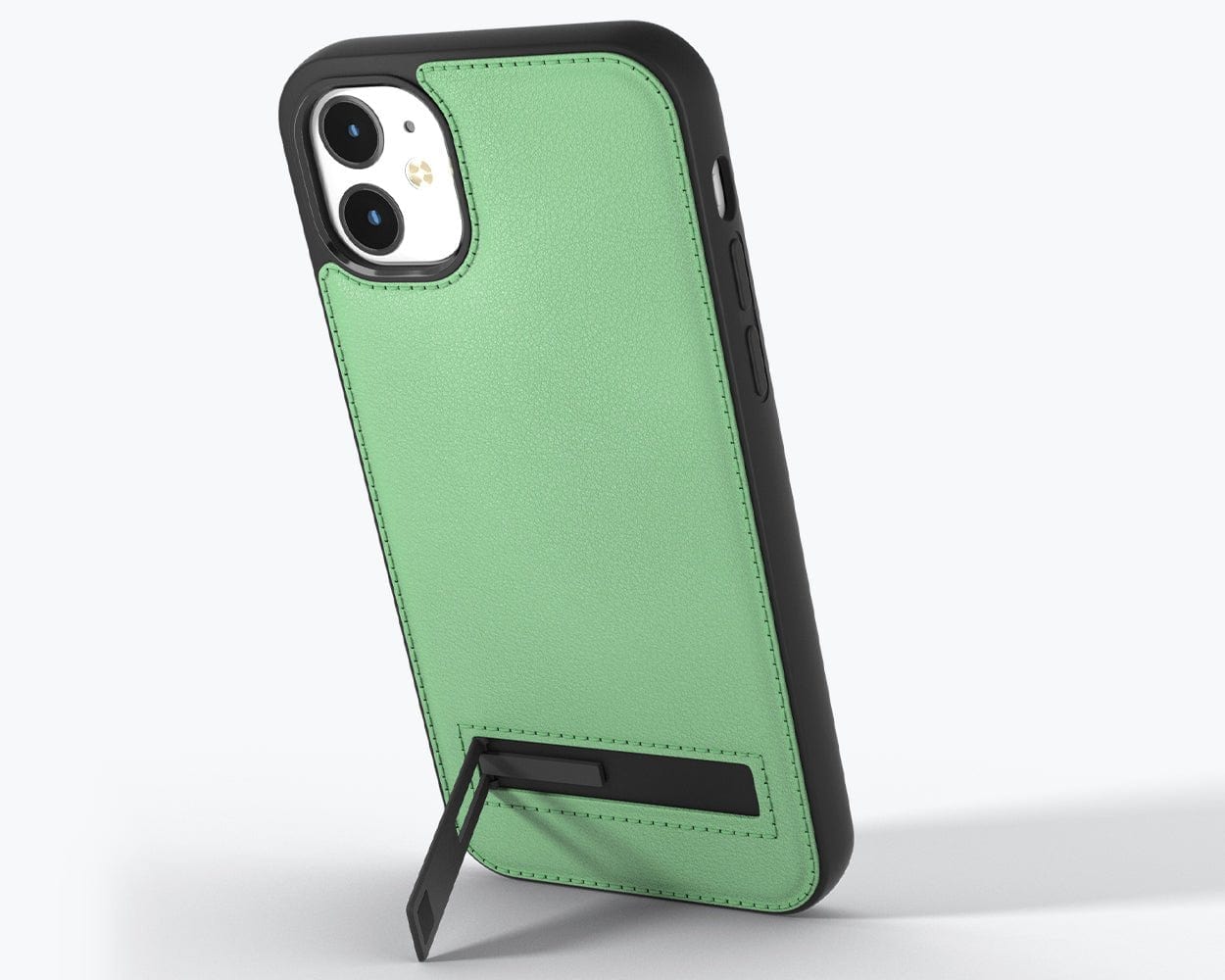 Apple iPhone 12 - Metro Leather Case Pistachio Green Apple iPhone 12 - Snakehive UK