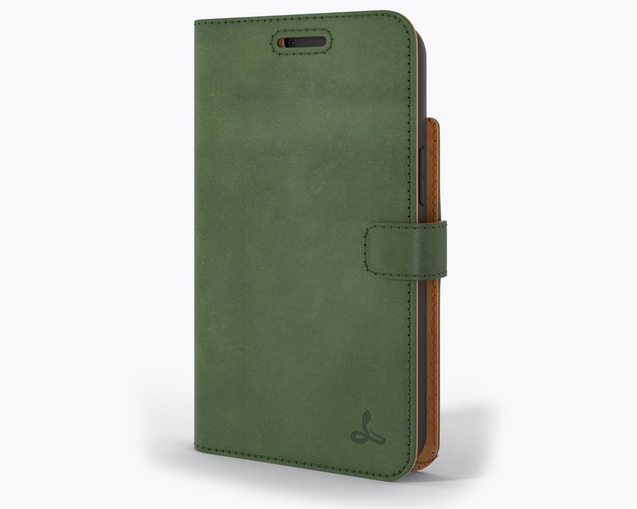Apple iPhone 13 Pro - Vintage Leather Wallet Bottle Green Apple iPhone 13 Pro - Snakehive UK