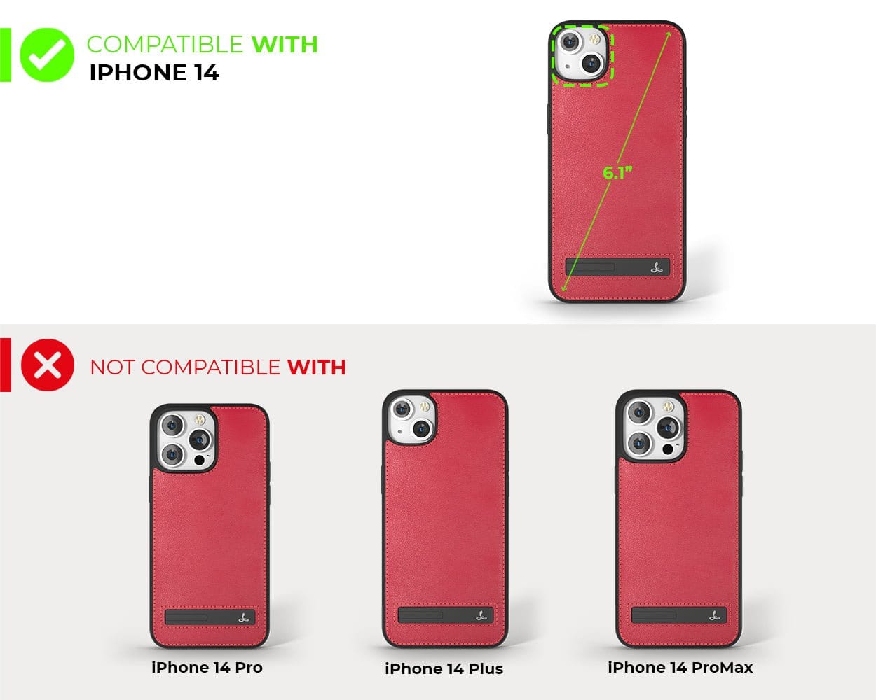 Apple iPhone 14 - Metro Leather Case Pebble Grey Apple iPhone 14 - Snakehive UK