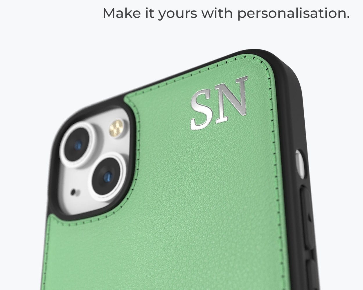 Apple iPhone 14 - Metro Leather Case Pebble Grey Apple iPhone 14 - Snakehive UK