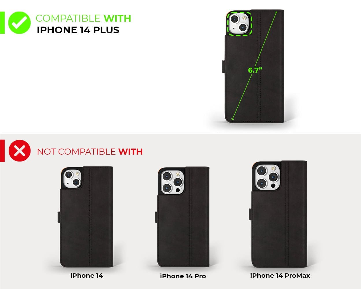 Apple iPhone 14 Plus - Vintage Leather Wallet Red - Limited Edition Apple iPhone 14 Plus - Snakehive UK