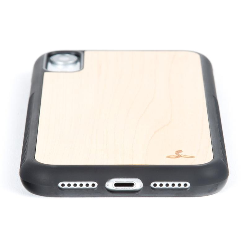 Wilderness Wood Back Case - Apple iPhone XR Maple Apple iPhone XR - Snakehive UK