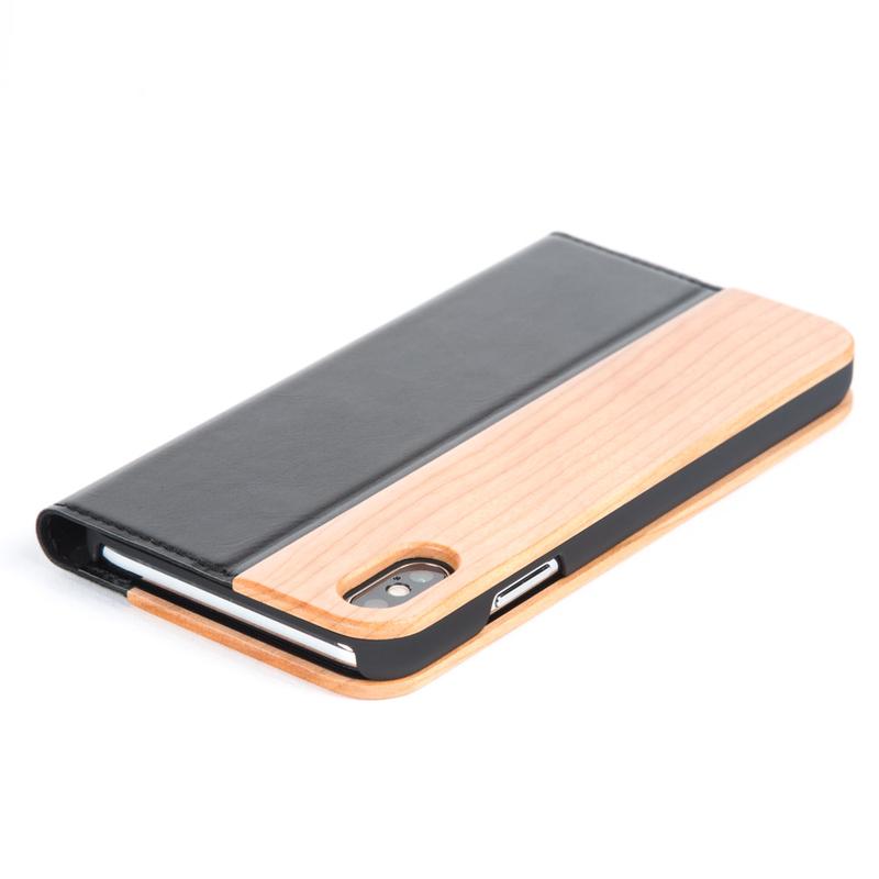 Wilderness Wood Wallet - Apple iPhone XS Max Bamboo Apple iPhone XS Max - Snakehive UK