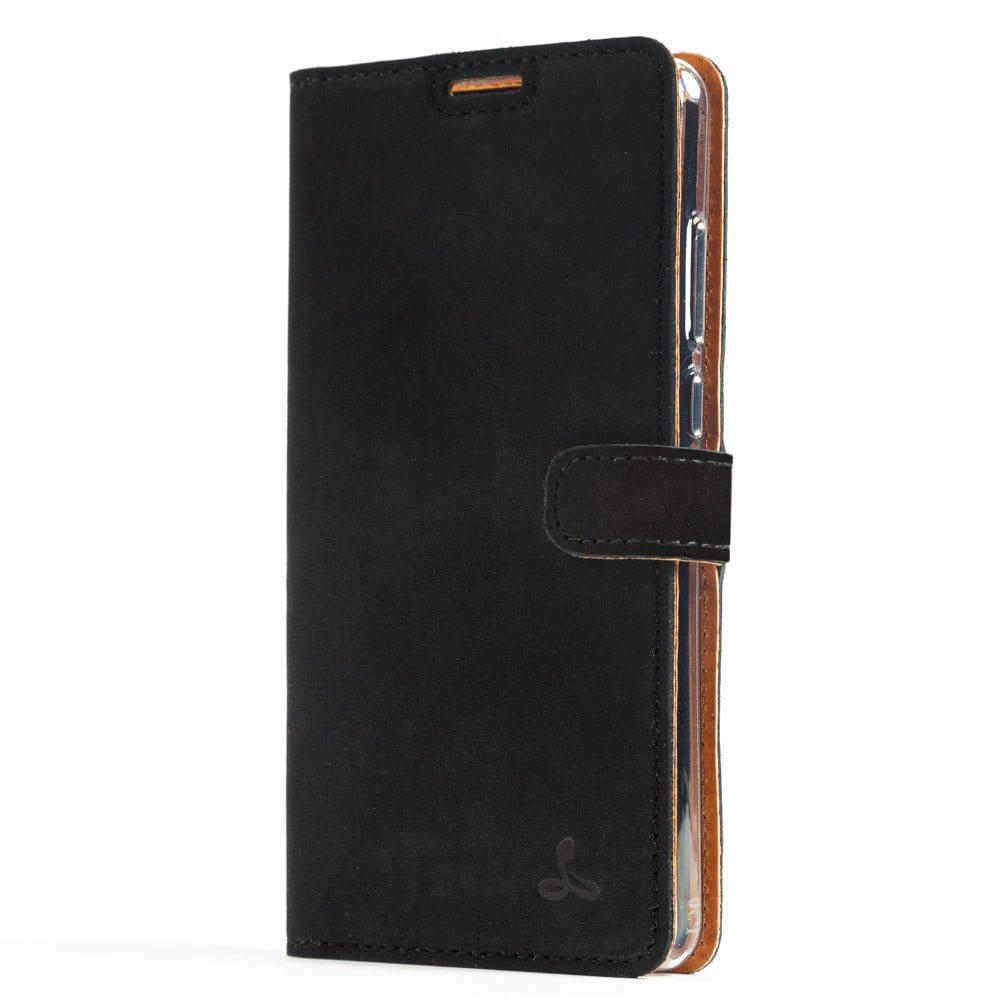 Vintage Leather Wallet - Huawei P30 Black Huawei P30 - Snakehive UK