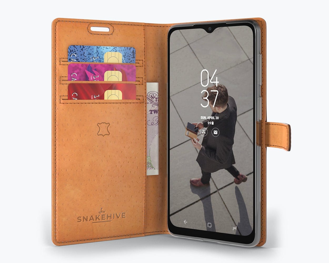 Vintage Leather Wallet - Samsung Galaxy A12 Teal Samsung Galaxy A12 - Snakehive UK