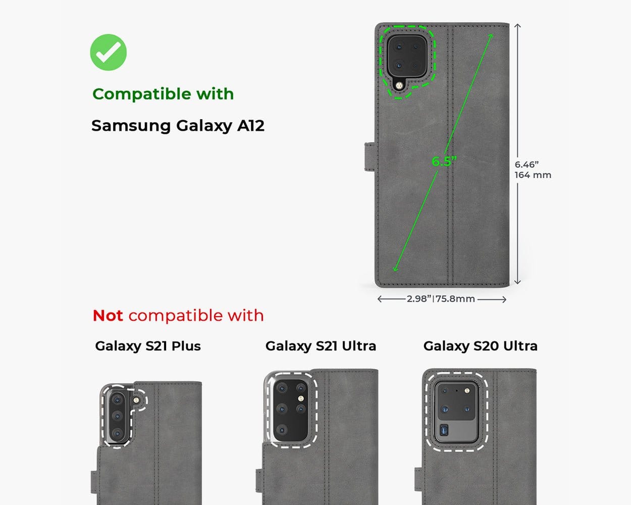 Vintage Leather Wallet - Samsung Galaxy A12 Teal Samsung Galaxy A12 - Snakehive UK