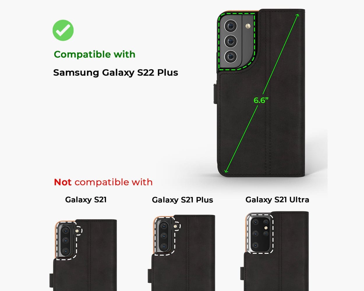 Samsung Galaxy S22 Plus - Vintage Leather Wallet (Almost Perfect) Teal Samsung Galaxy S22 Plus - Snakehive UK