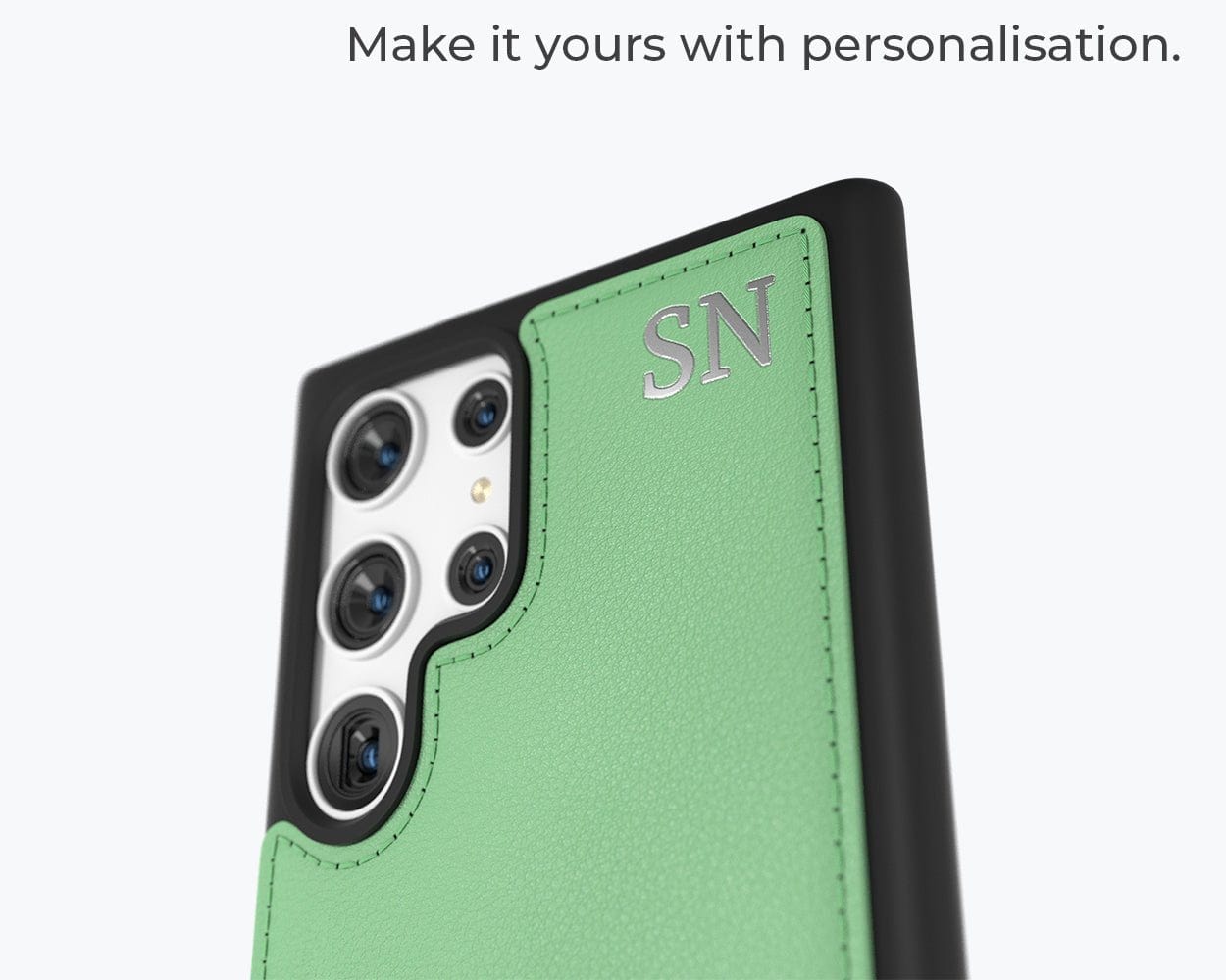 Samsung Galaxy S23 Ultra - Metro Leather Case Pebble Grey Samsung Galaxy S23 Ultra - Snakehive UK