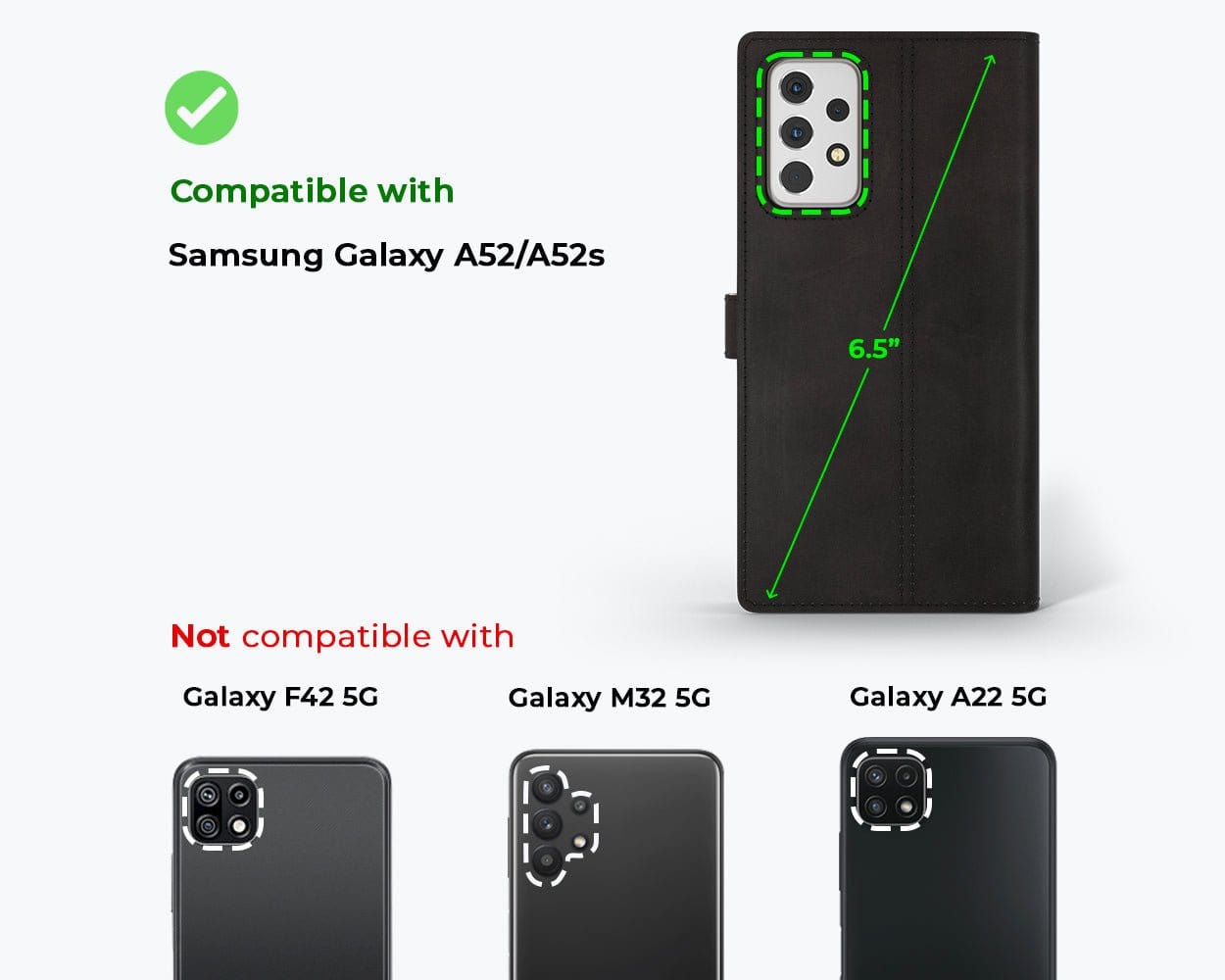 Vintage Leather Wallet - Samsung Galaxy A52 Teal Samsung Galaxy A52 - Snakehive UK