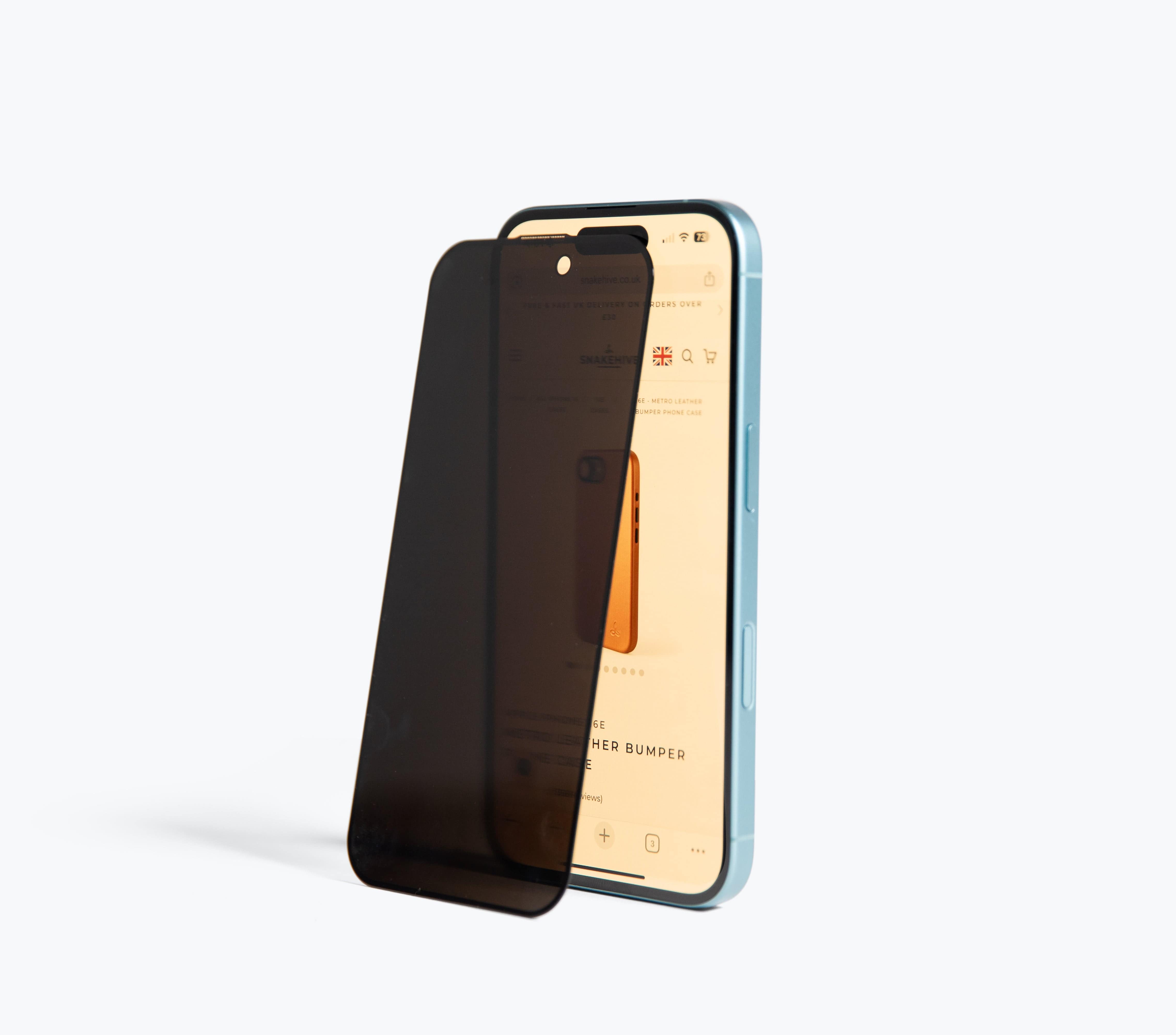 Apple iPhone 16 Pro - Privacy Glass Screen Protector (x2)