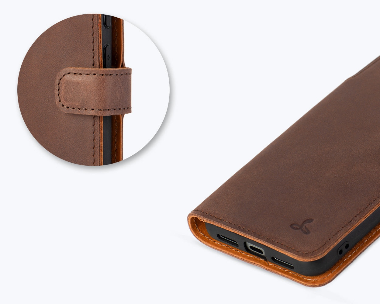Google Pixel 8 - Vintage Leather Wallet Phone Case
