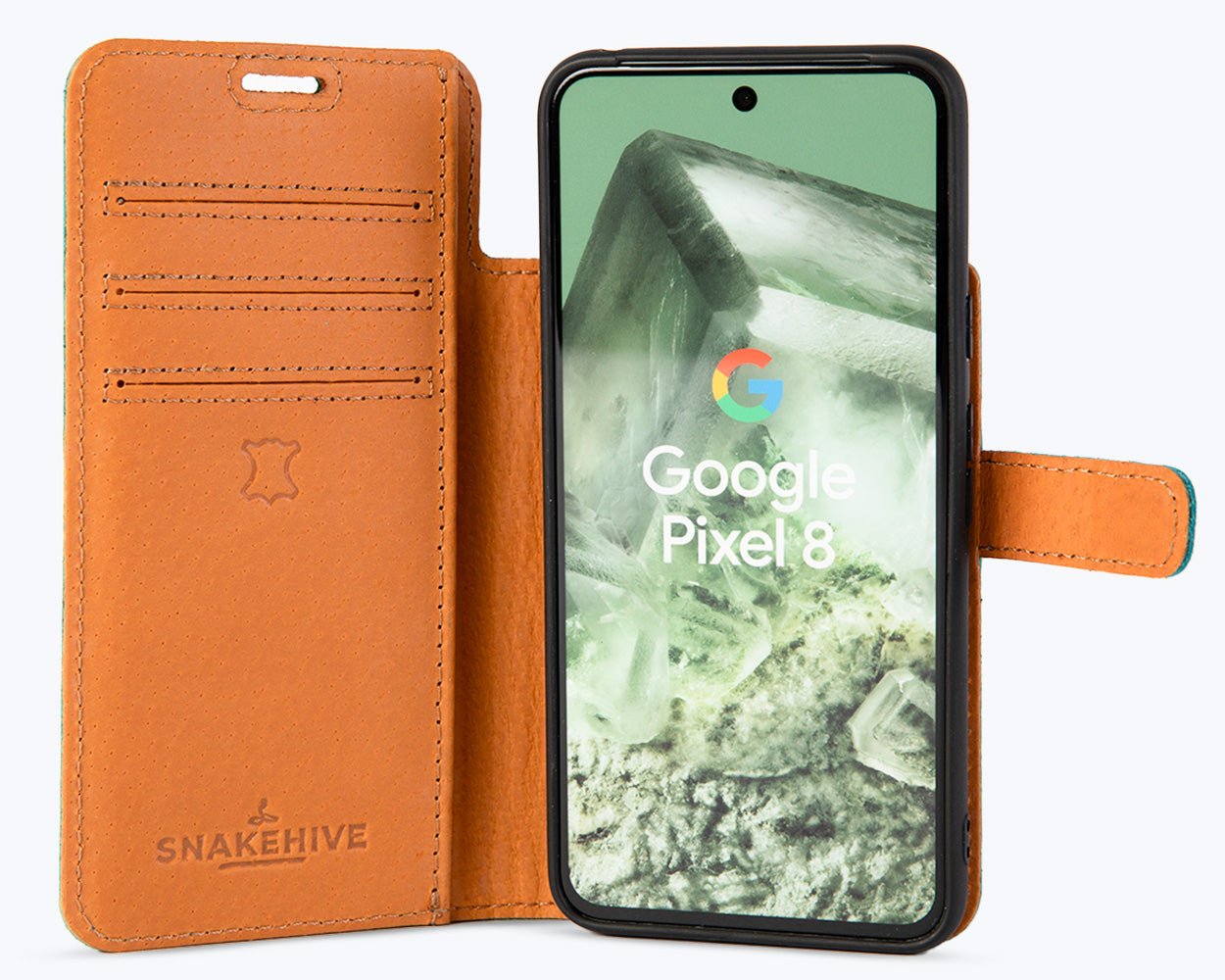 Google Pixel 8 - Vintage Leather Wallet Phone Case