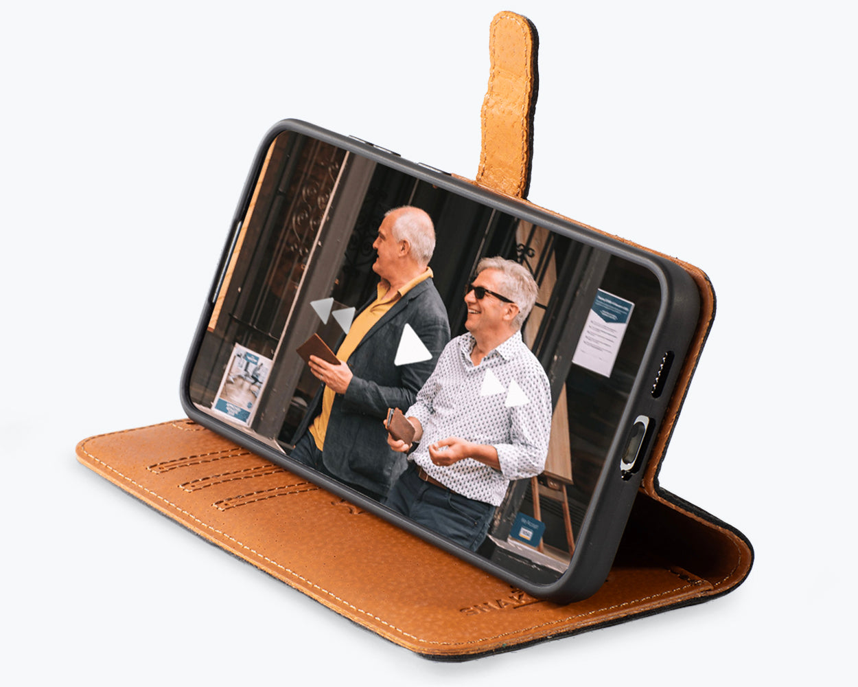 Samsung Galaxy S25 Plus - Vintage Leather Wallet Phone Case