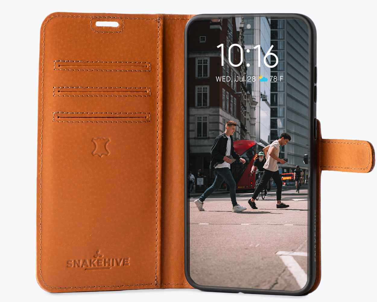 Samsung Galaxy S24 - Vintage Leather Wallet Phone Case