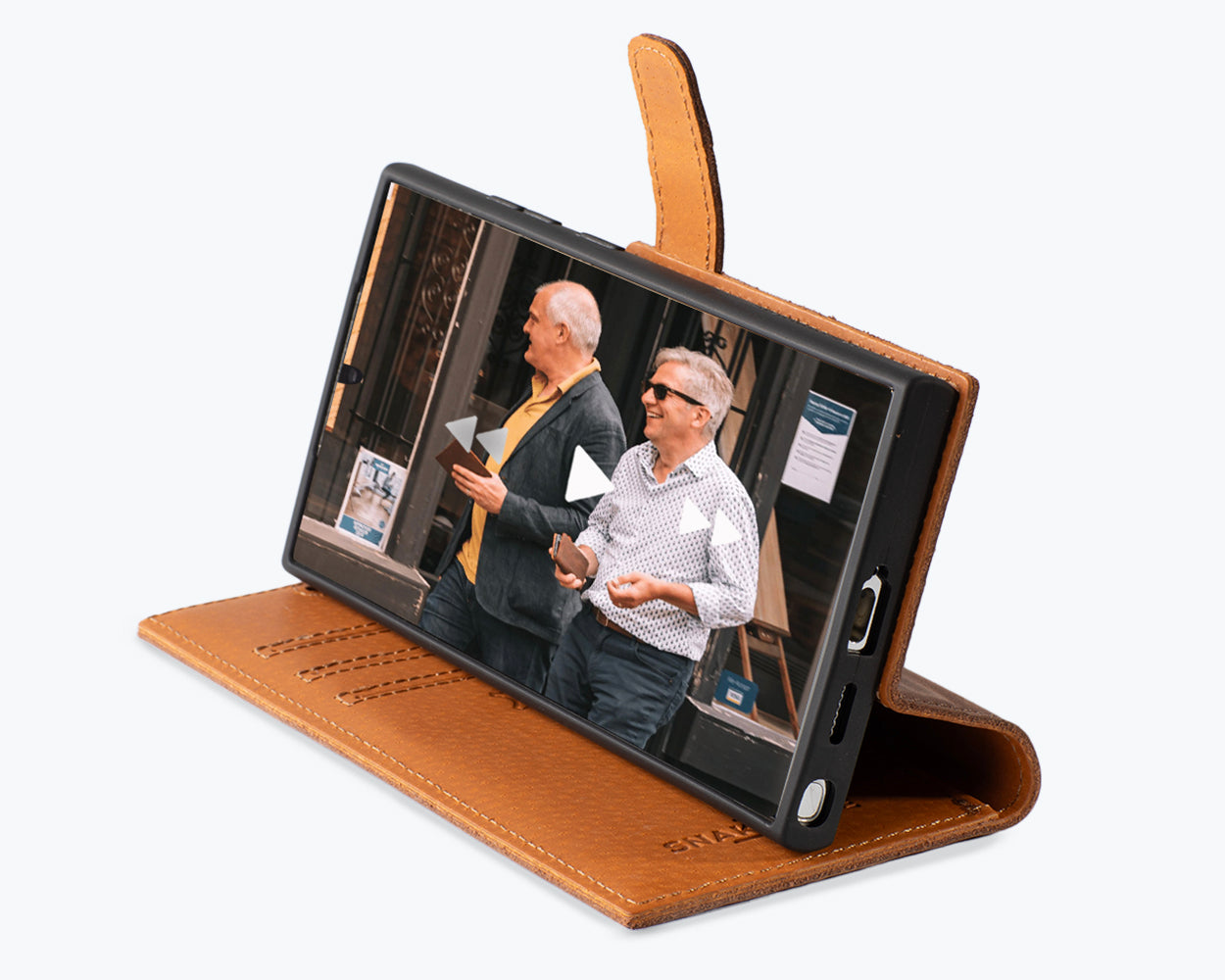 Samsung Galaxy S25 Ultra - Vintage Leather Wallet Phone Case