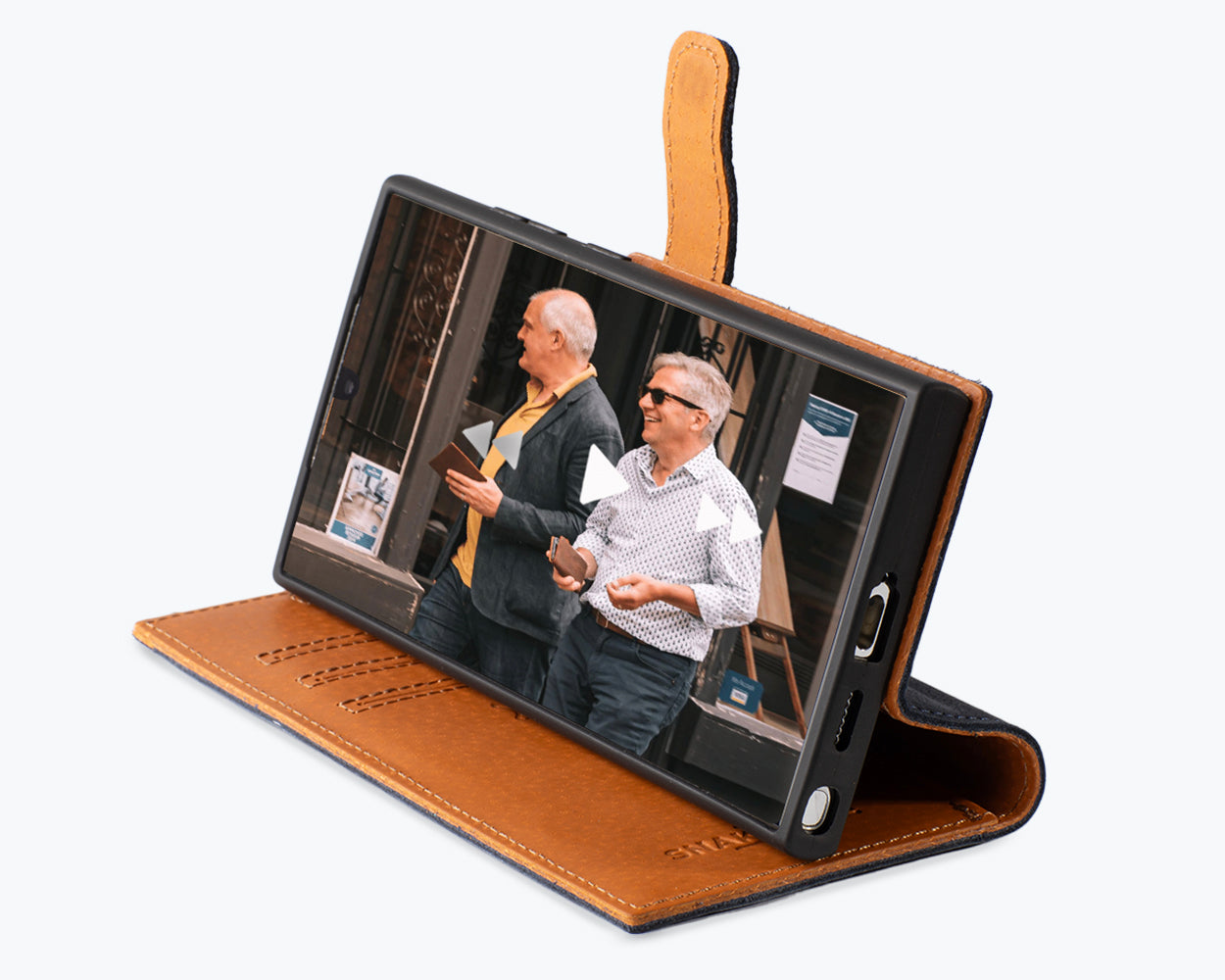 Samsung Galaxy S24 Ultra - Vintage Leather Wallet Phone Case