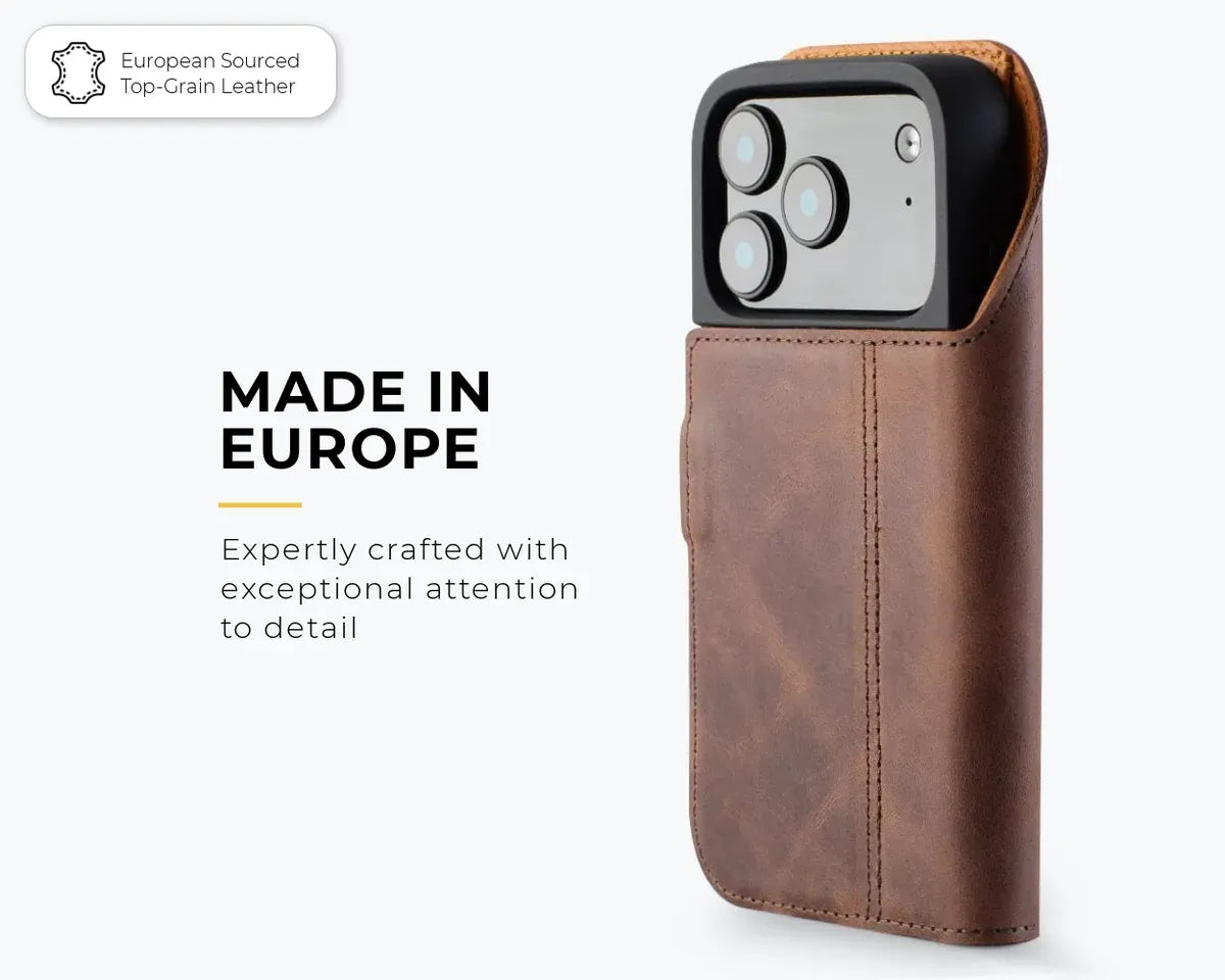 Snakehive Vintage Wallet Apple iPhone 18 Pro - Vintage Leather Wallet Phone Case Vintage Leather Wallet Case for Apple iPhone 18 Pro