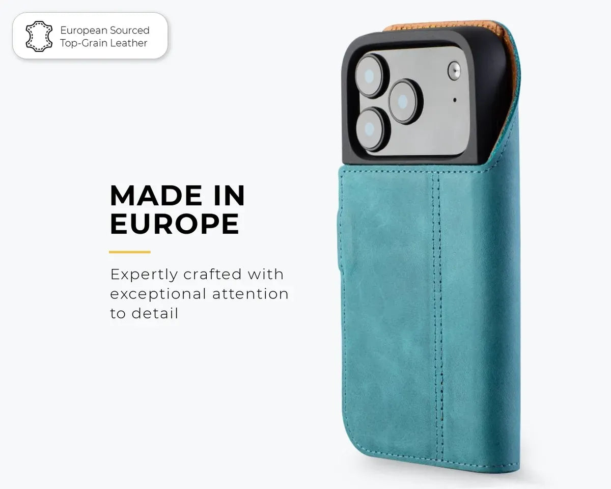 Snakehive Vintage Wallet Apple iPhone 18 Pro - Vintage Leather Wallet Phone Case Vintage Leather Wallet Case for Apple iPhone 18 Pro