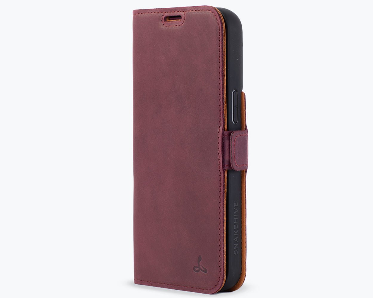Apple iPhone 14 Pro Max - Vintage Leather Wallet Phone Case (Side Clasp)