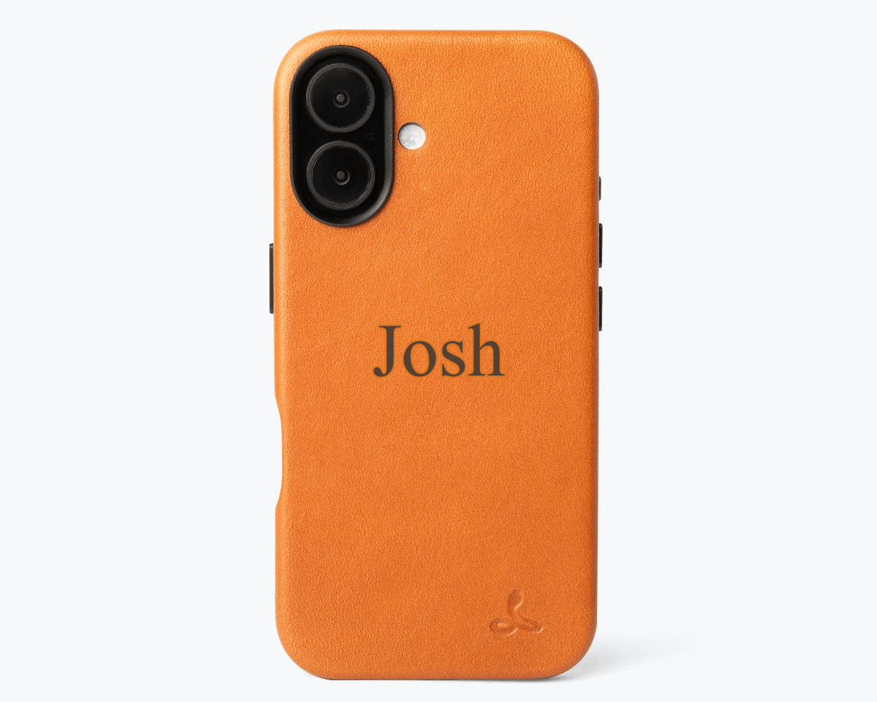 Personalised Slim Leather iPhone Case