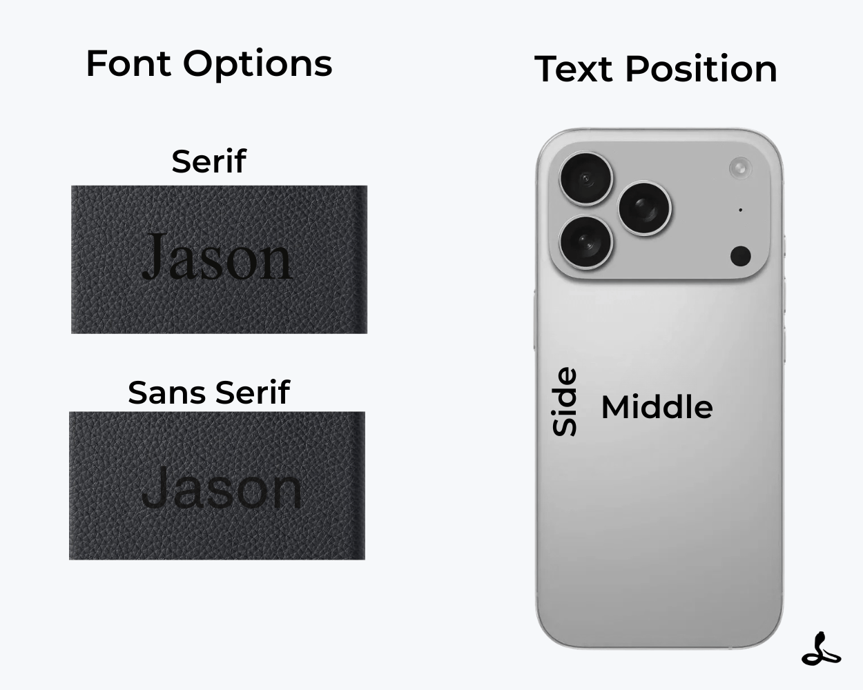 Personalised Slim Leather iPhone Case