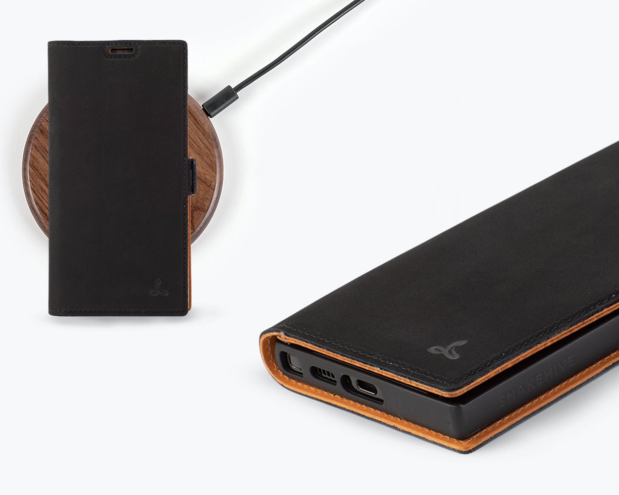 Samsung Galaxy S24 Ultra - Vintage Leather Wallet Phone Case (Side Clasp)