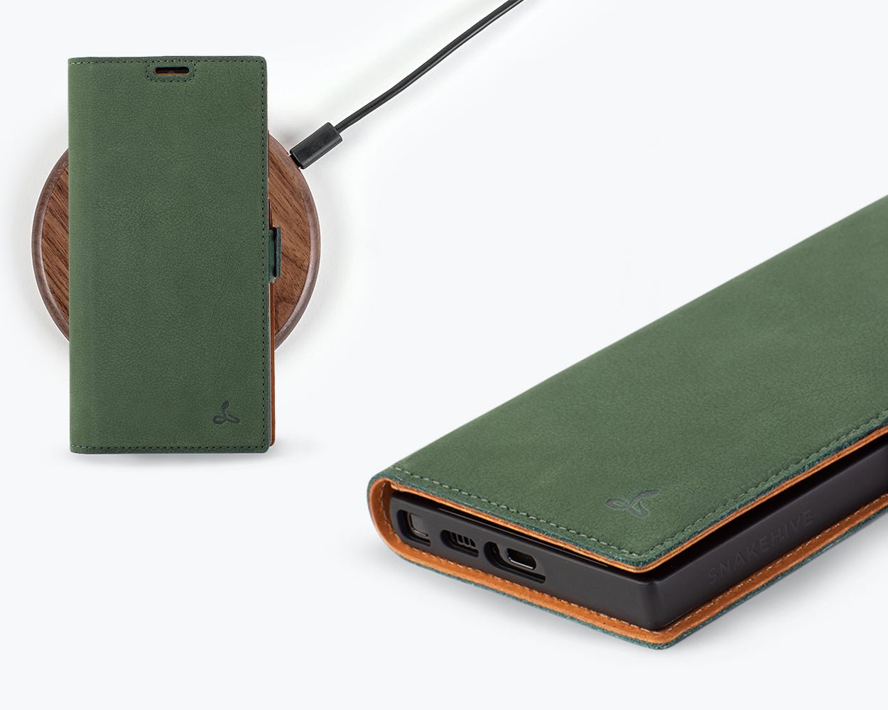 Samsung Galaxy S24 Ultra - Vintage Leather Wallet Phone Case (Side Clasp)