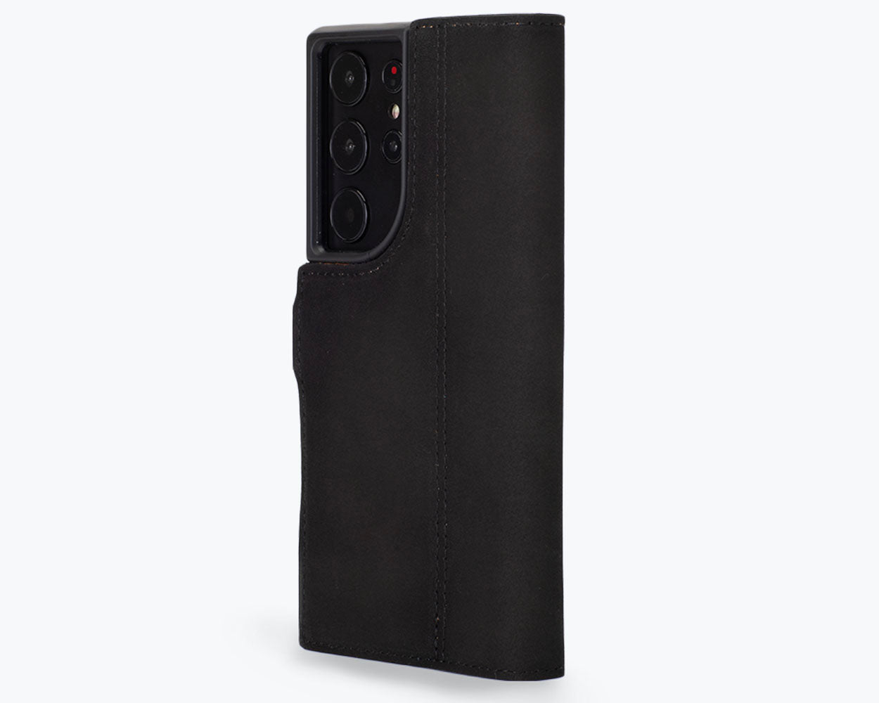 Samsung Galaxy S24 Ultra - Vintage Leather Wallet Phone Case (Side Clasp)