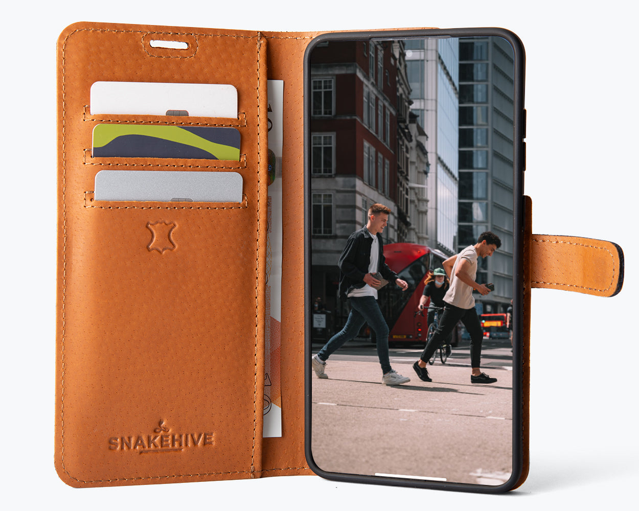Samsung Galaxy S25 Edge - Vintage Leather Wallet Phone Case