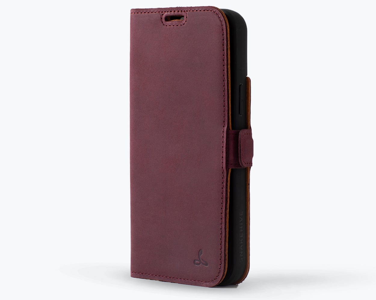 Apple Iphone 15 Plus Vintage Leather Wallet Slim Clasp - Snakehive UK