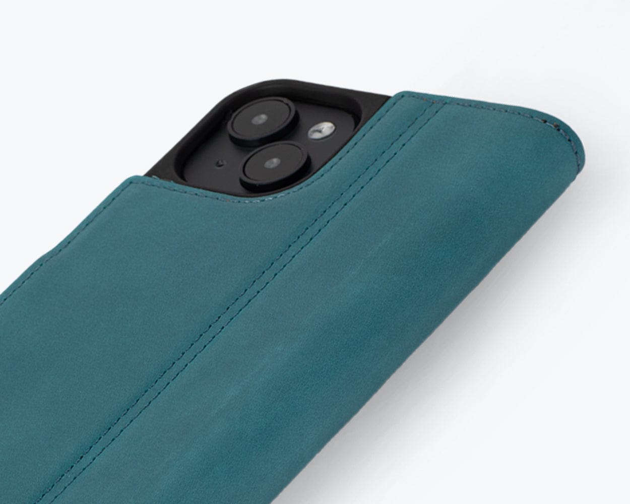 Apple Iphone 15 Plus Vintage Leather Wallet Slim Clasp - Snakehive UK