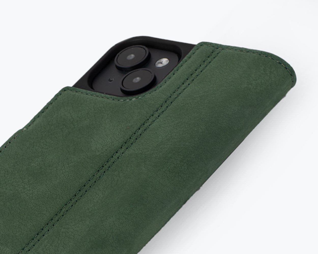 Apple Iphone 15 Plus Vintage Leather Wallet Slim Clasp - Snakehive UK