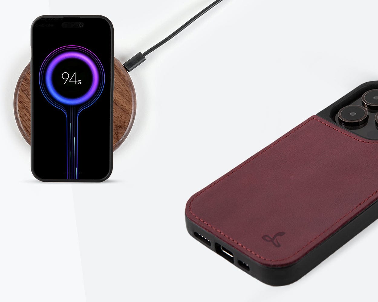 Vintage Leather Back Case Apple Iphone 15 Pro - Snakehive UK