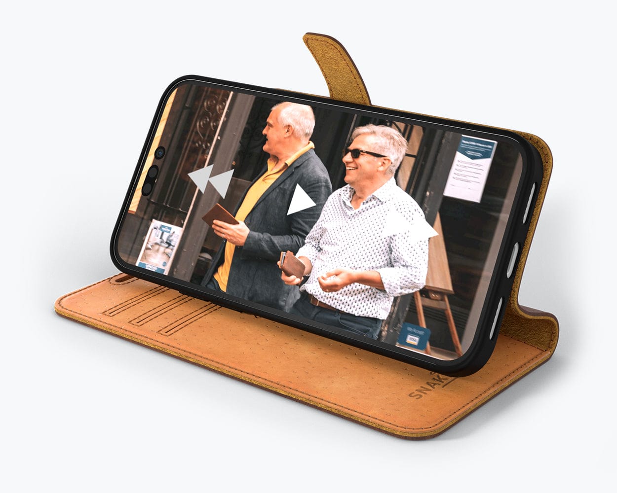 Iphone 15 Pro Leather Wallet Case - Snakehive UK