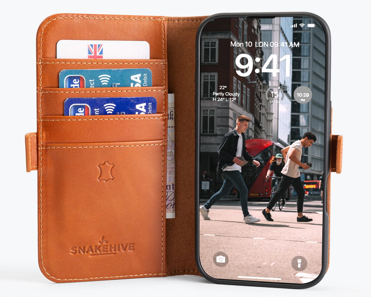Apple iPhone 16 - Metro Leather Wallet Phone Case