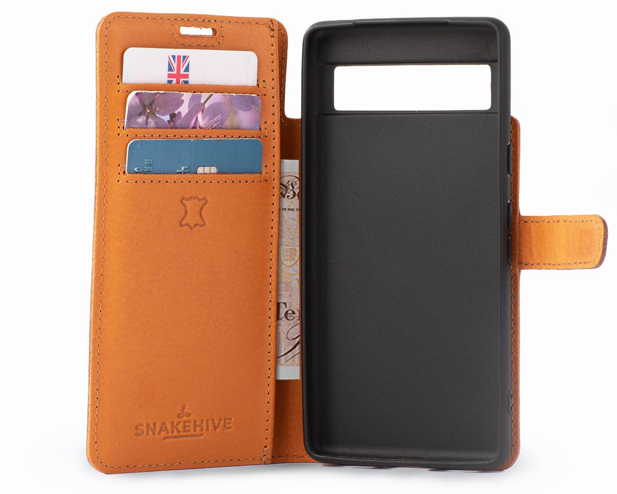 Google Pixel 7A Vintage Leather Wallet - Snakehive UK