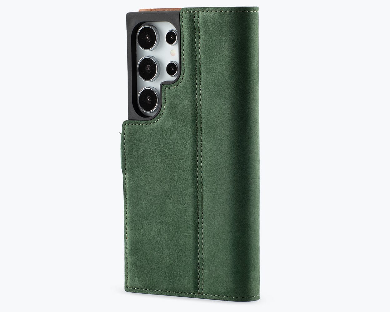 Samsung Galaxy S24 Ultra Vintage Leather Wallet Side Clasp - Snakehive UK