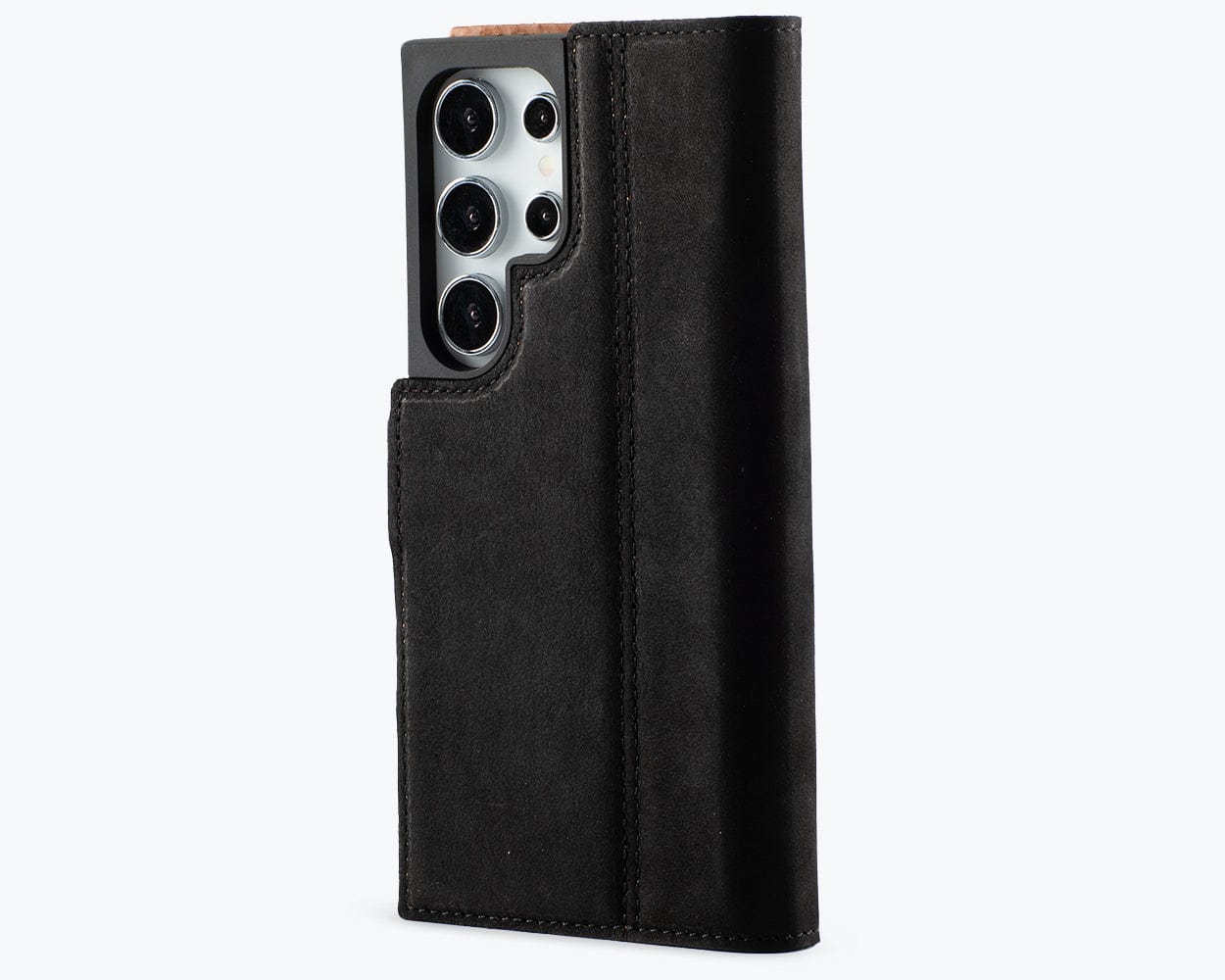 Samsung Galaxy S24 Ultra Vintage Leather Wallet Side Clasp - Snakehive UK