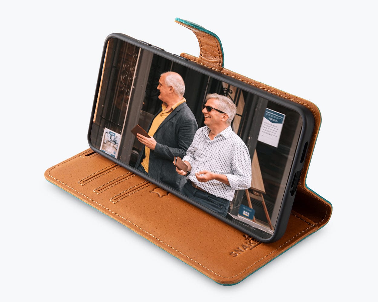 Samsung Galaxy S25 Edge - Vintage Leather Wallet Phone Case