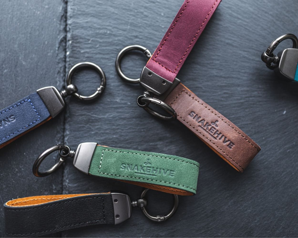 Vintage Leather Key Loop - Snakehive UK