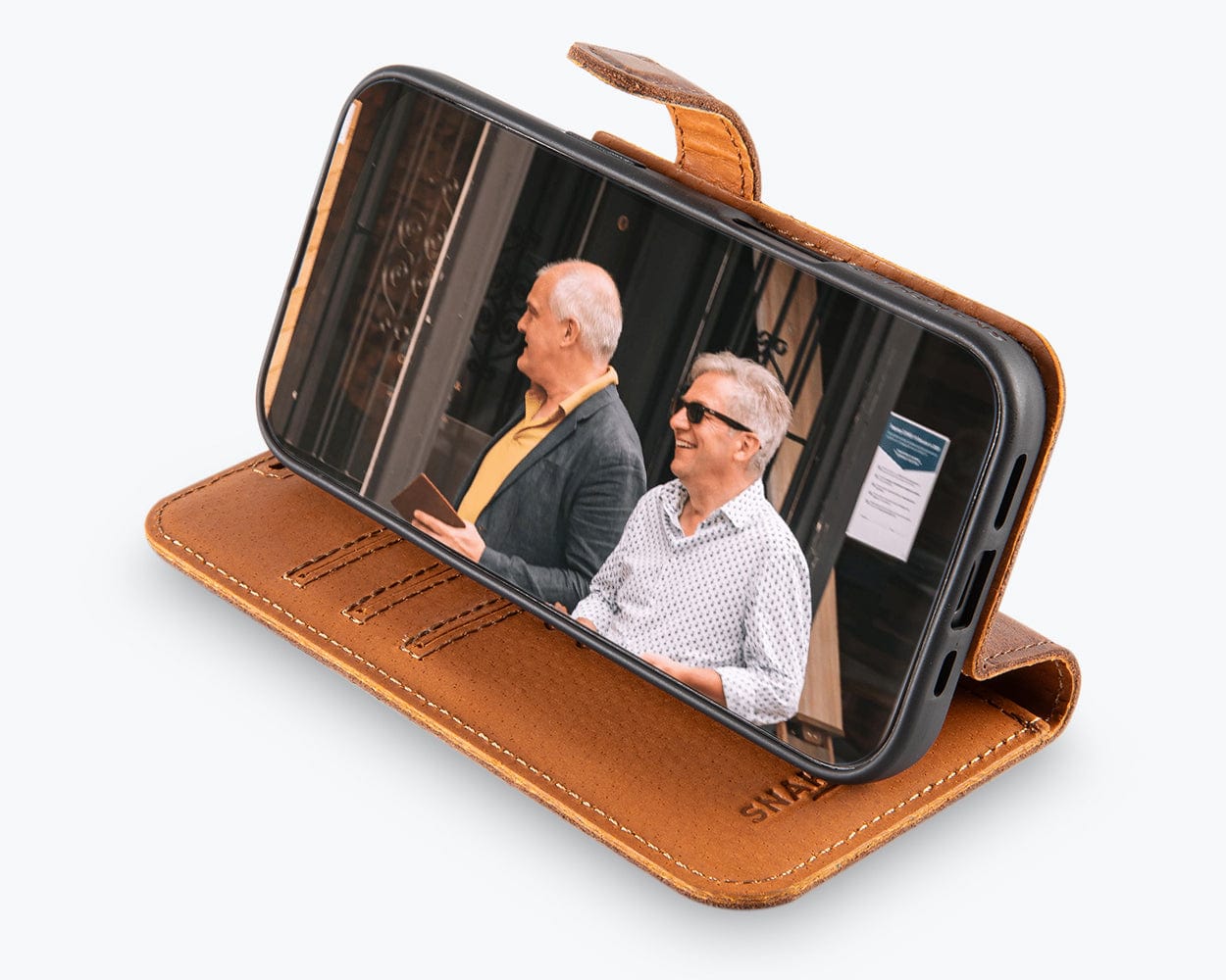 Apple iPhone 17 - Vintage Leather Wallet Phone Case