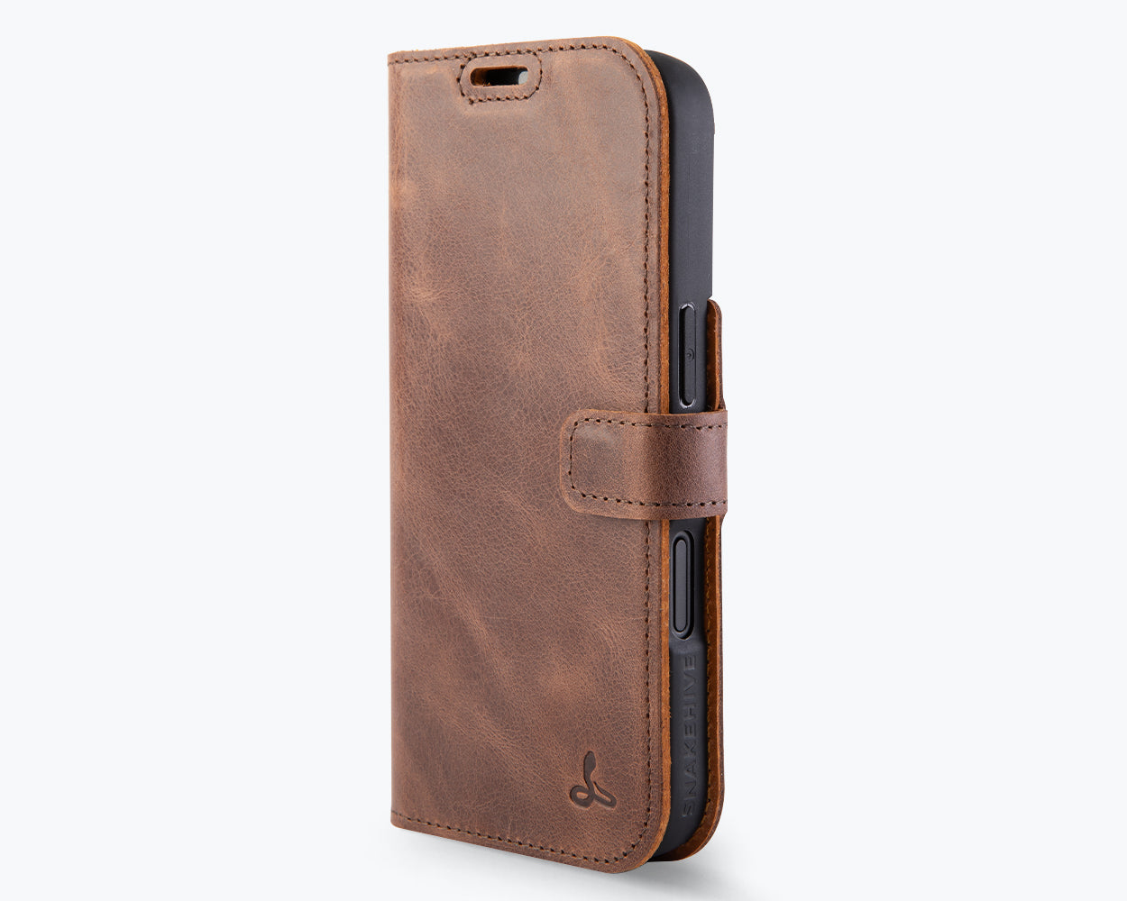 Apple iPhone 17 - Vintage Leather Wallet Phone Case
