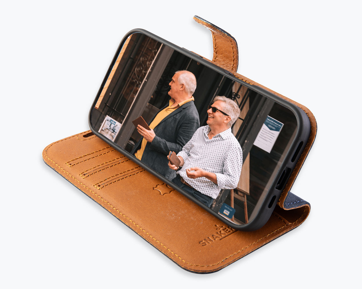 Apple iPhone 17 - Vintage Leather Wallet Phone Case