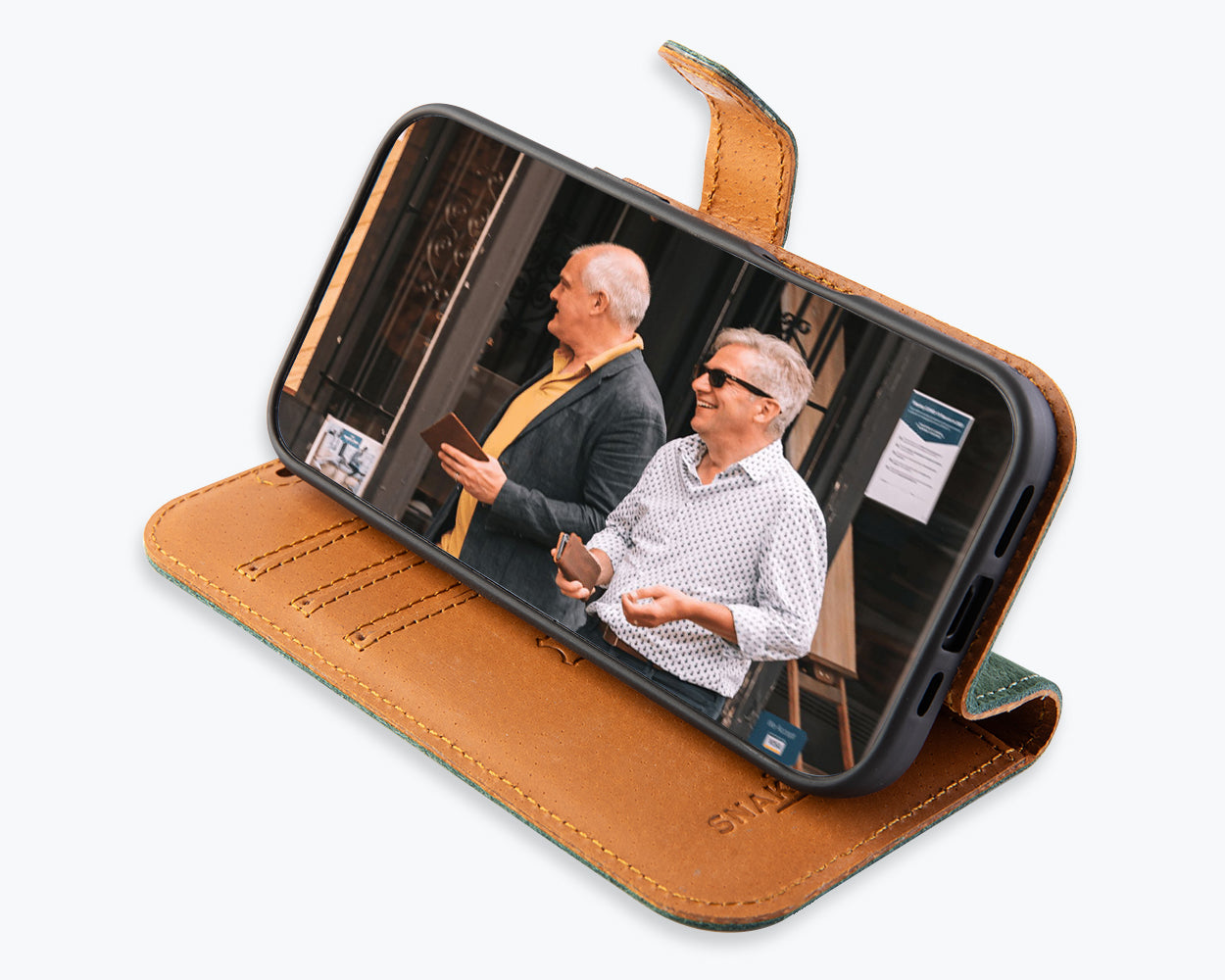 Apple iPhone 17 - Vintage Leather Wallet Phone Case