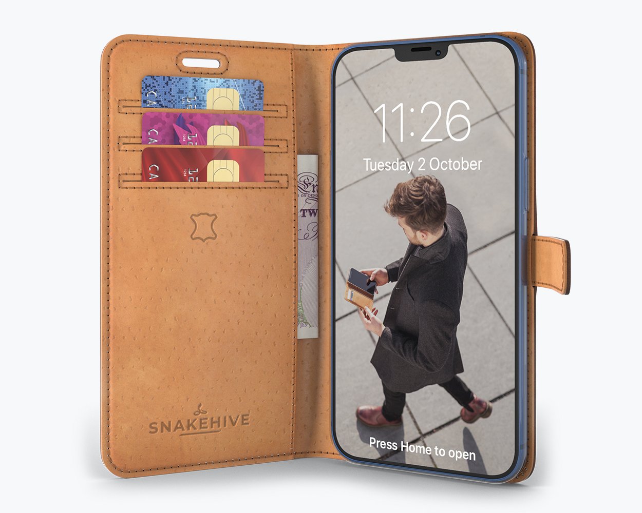 Apple iPhone 12 Pro - Vintage Leather Wallet Phone Case