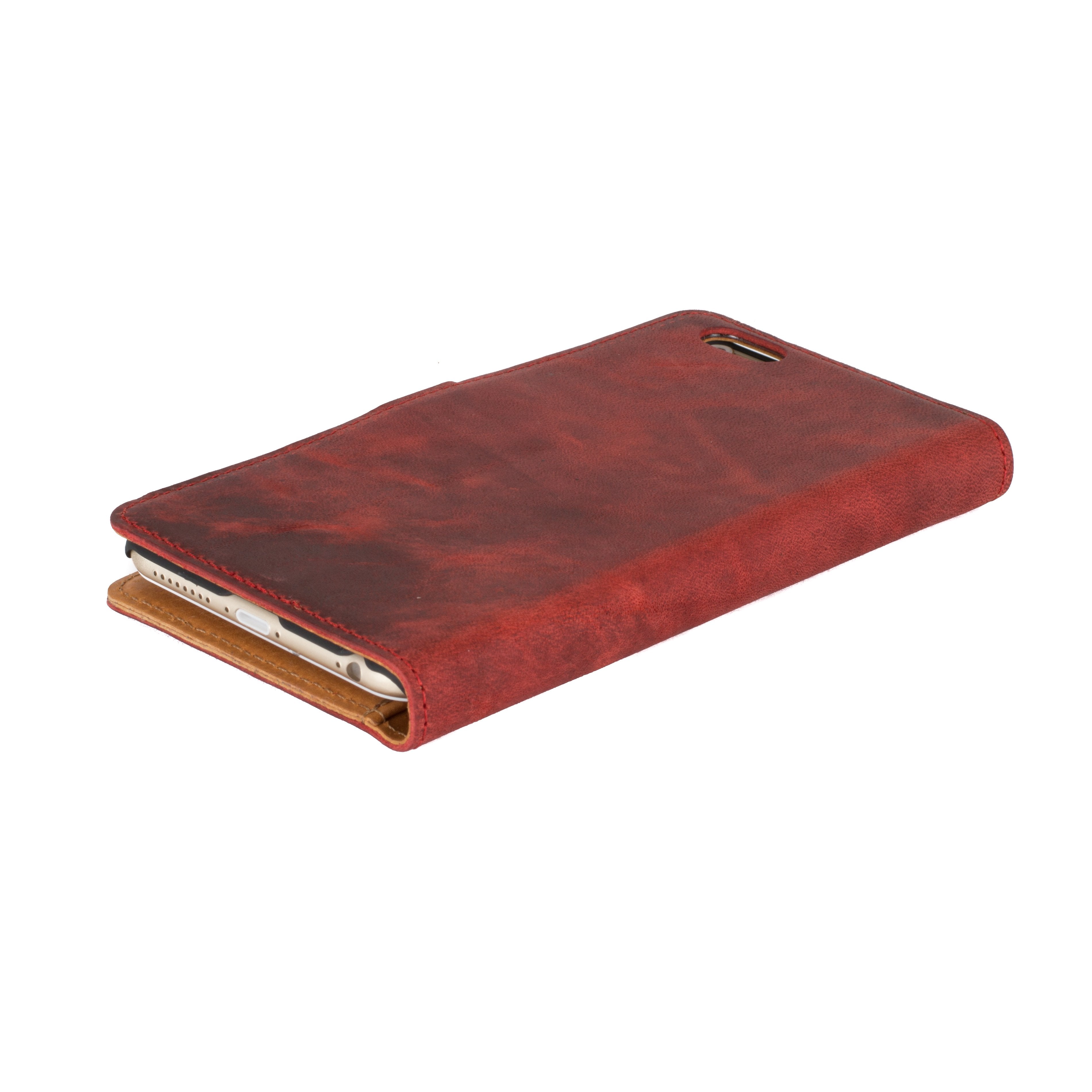 Apple iPhone 6/6S Plus - Vintage Leather Wallet Phone Case