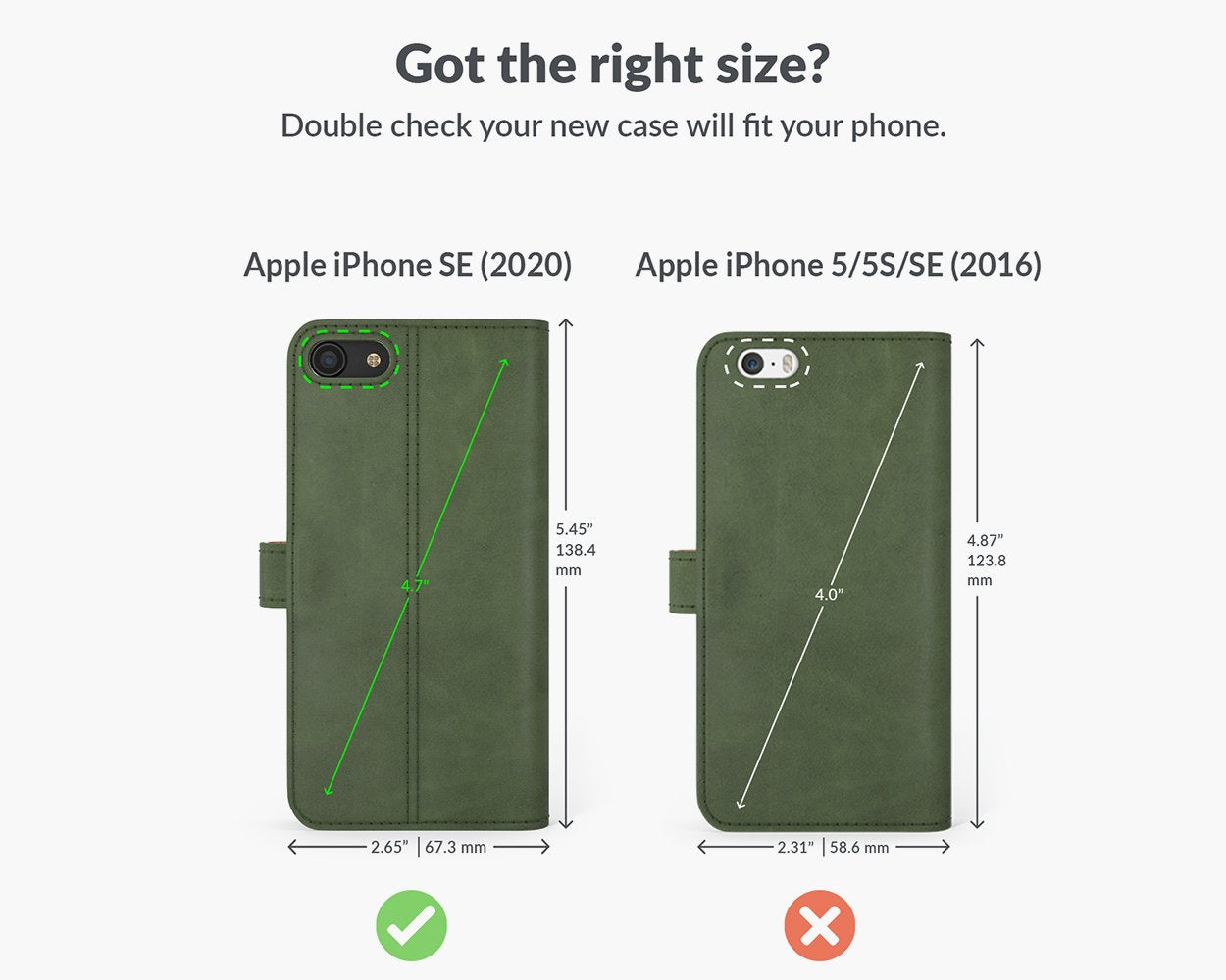 Apple iPhone SE (2020) / SE (2022) - Vintage Leather Wallet Phone Case